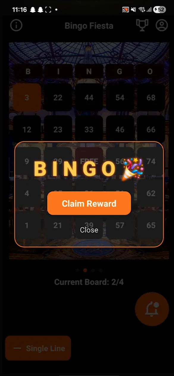BingoGame Screen