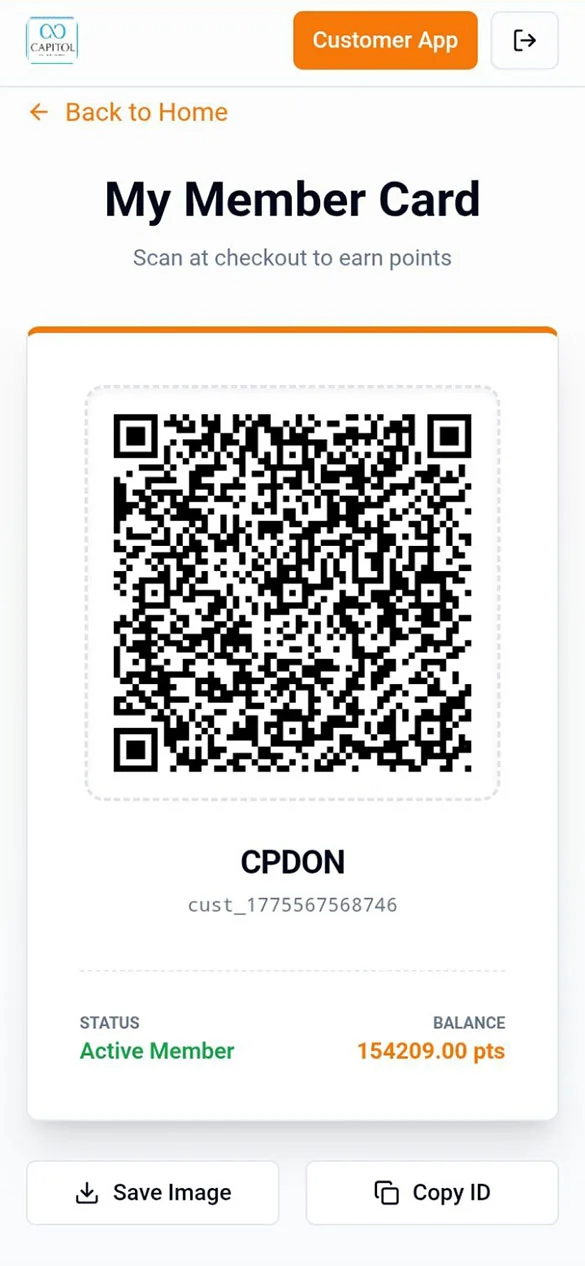 Restaurant POS Screen