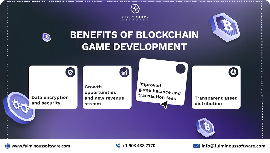 benefits of blockchain game development