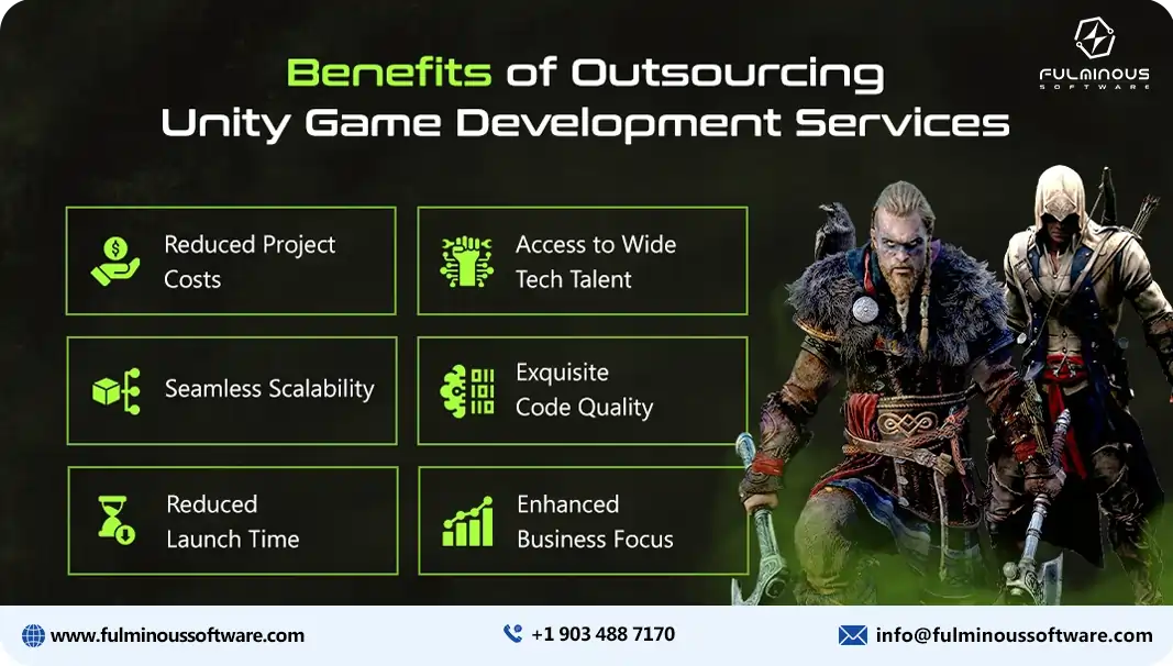 benefits of outsourcing unity game development 