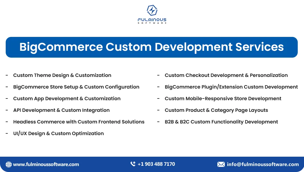 bigcommerce custom development services
