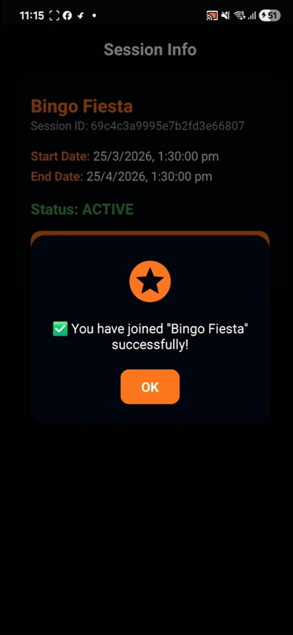 BingoGame Screen