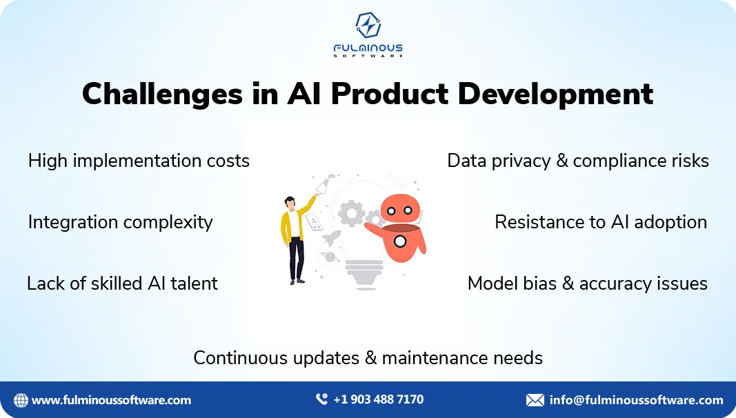 challenges in Ai in product development 