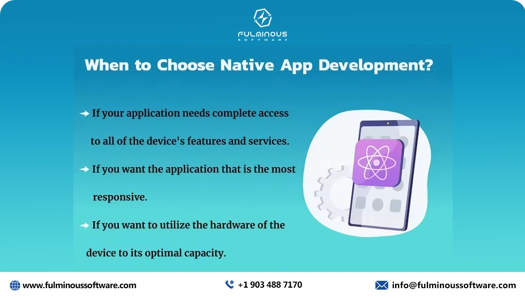 choose native app development