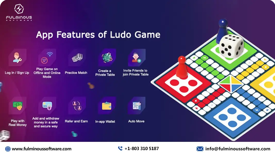 features of ludo game