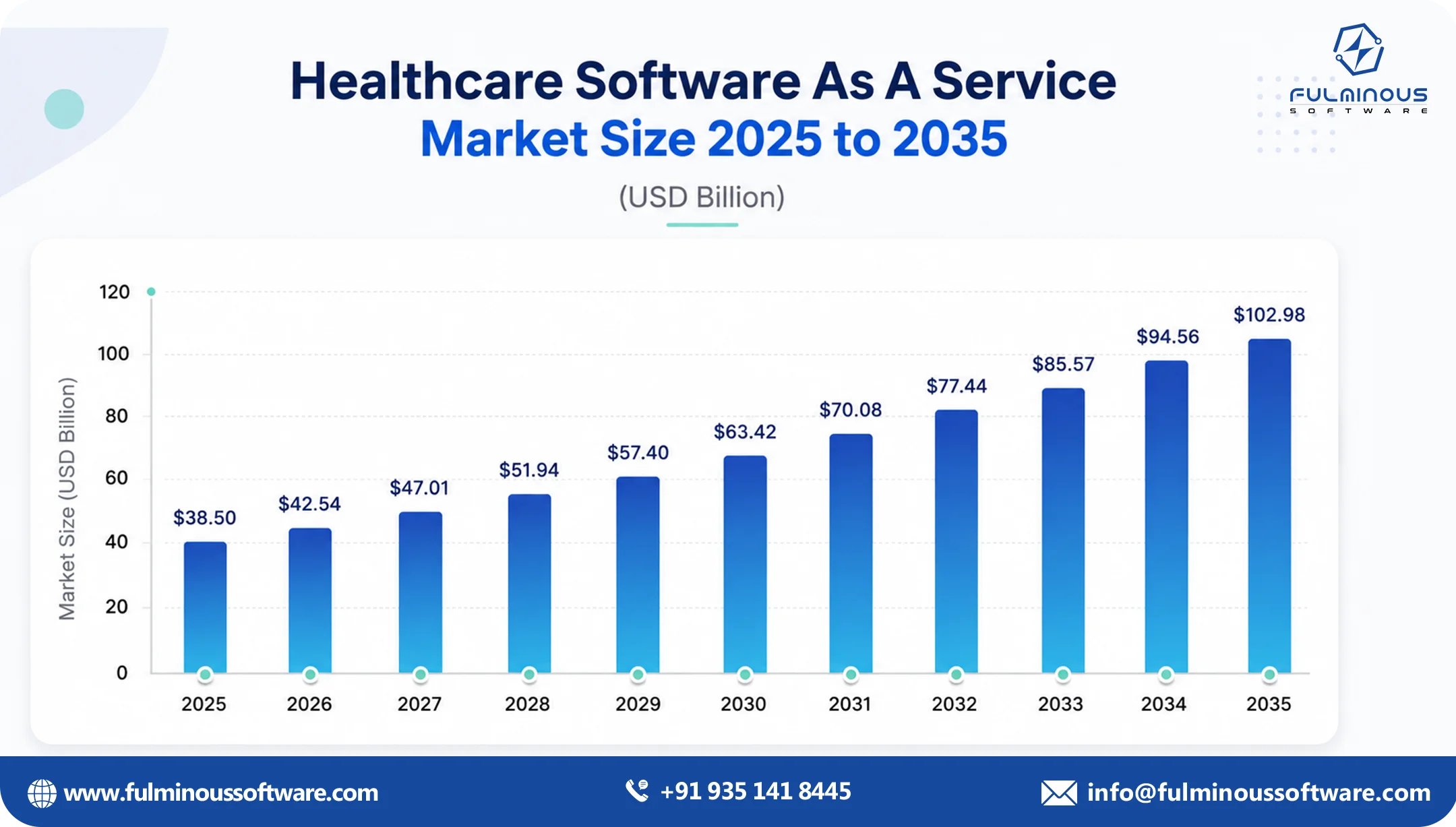 healthcare software market size 