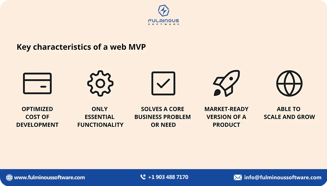 key characteristics of web mvp