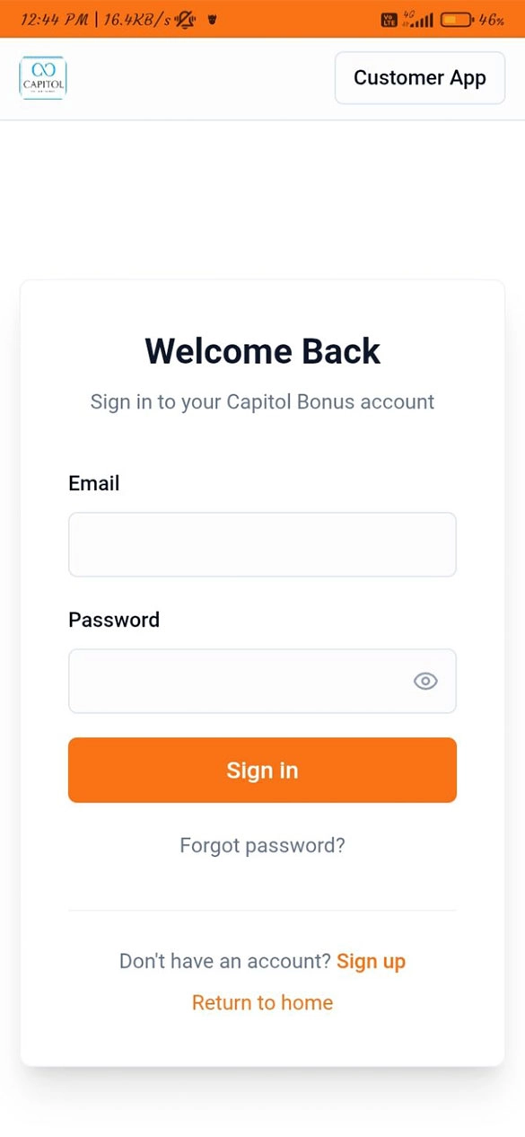 Restaurant POS Screen