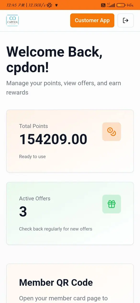 Restaurant POS Screen