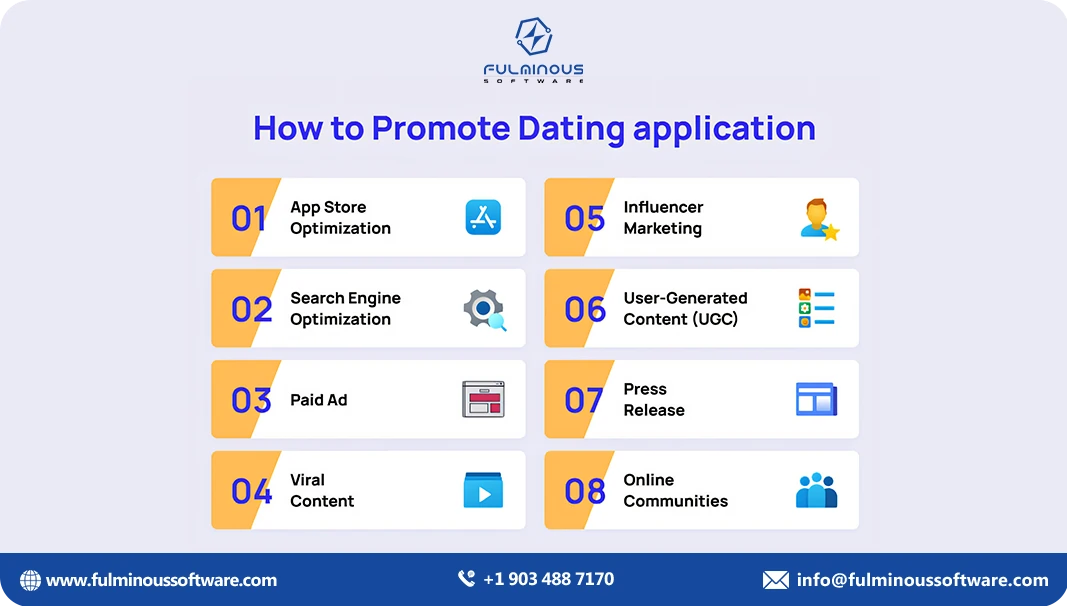 promote  dating application 