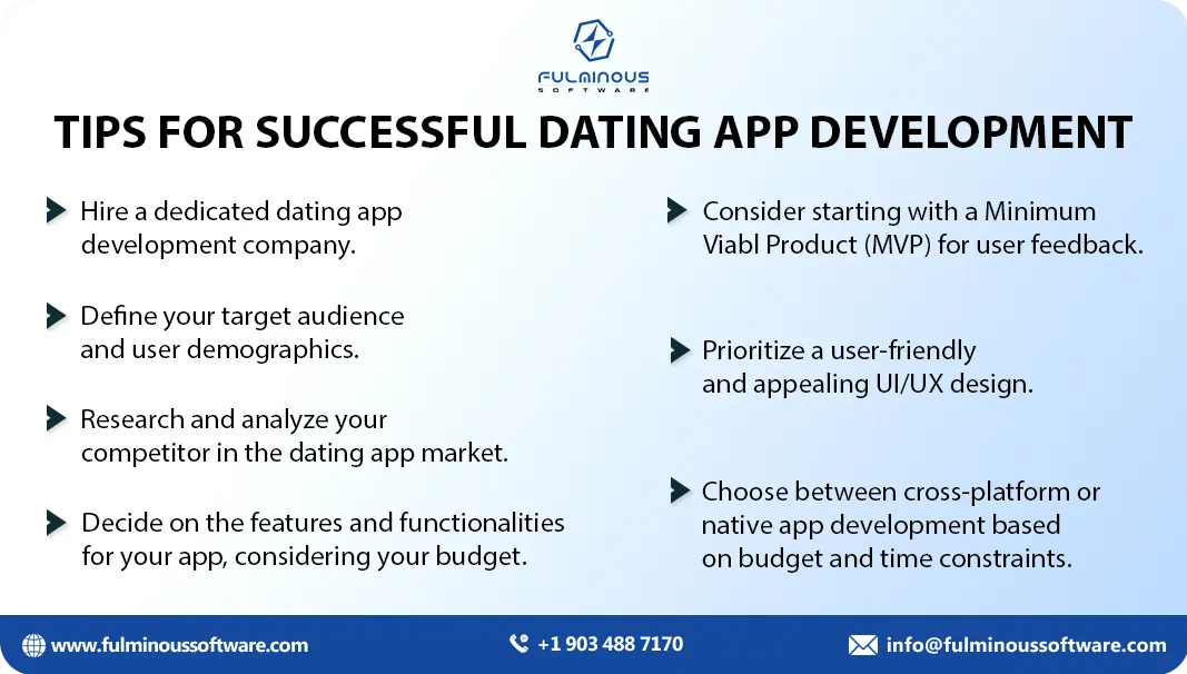 tips for successful dating app 