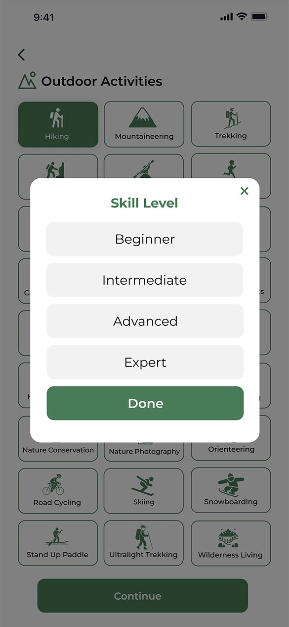 TrailMates App Screen