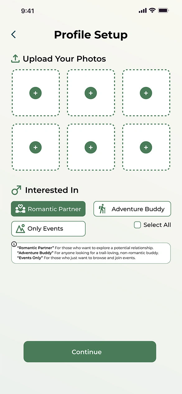 TrailMates App Screen